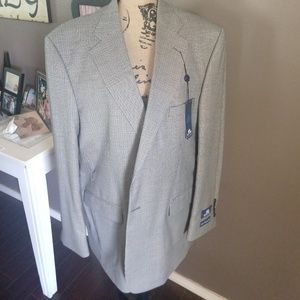 NWT Stafford 100% Wool Mens Jacket Sz 44reg